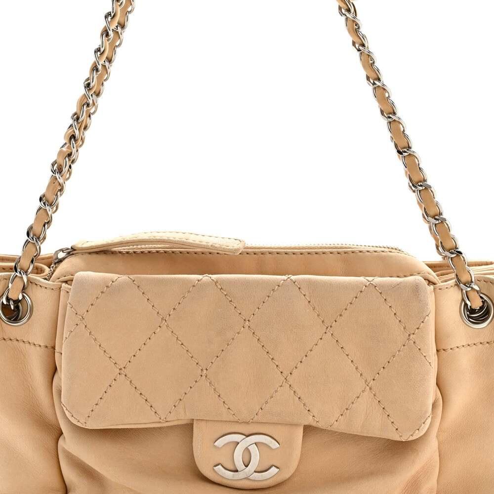 Chanel Lambskin Stitched Accordion Flap #258030C18B - Picture 8 of 14